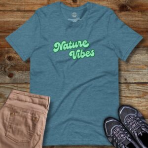 Happier Outdoors Green Nature Vibes Unisex Soft Tee