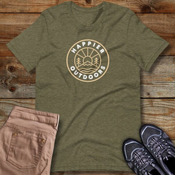 Happier Outdoors in the Mountains Soft Tee